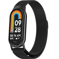 Milanese Bracelet Strap with Case for Xiaomi Smart Band 10 / 9 / 8, black