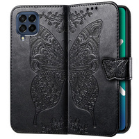 Flip case for Samsung Galaxy M53 5G, Butterfly, black