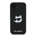 Karl Lagerfeld Silicone Choupette Head Print Case for iPhone 16
