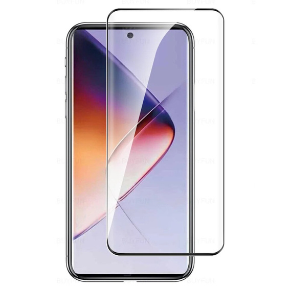 3D Tempered Glass for Infinix Note 40 Pro Plus, black frame