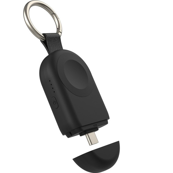 Inductive pendant charger for Apple Watch and AirPods Pro 2 headphones, black