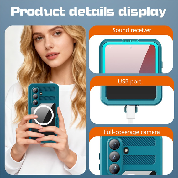 REDPEPPER waterproof case for Samsung Galaxy S26, blue