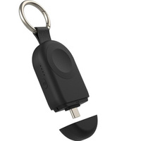 Inductive pendant charger for Apple Watch and AirPods Pro 2 headphones, black