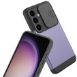 Case for Samsung Galaxy S24, ERBORD CamProtect Slide Camera, purple