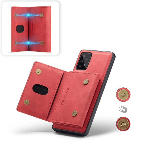 Case for Samsung Galaxy A53 5G, DG.MING 2in1, red