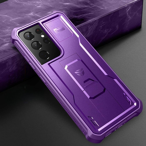 Armored case for Samsung Galaxy S21 Ultra, Dexnor Full Body, purple