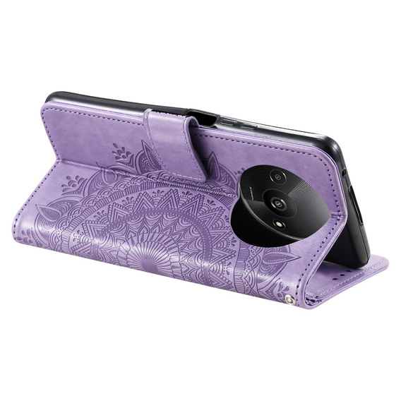 Flip case for Xiaomi Redmi A3, Mandala, purple