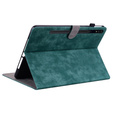 Case for Samsung Galaxy Tab S9, Wallet Pen Slot, green