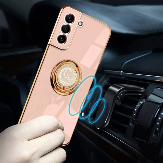 Case for Samsung Galaxy S21 FE, Electro Ring, pink