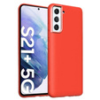 Case for Samsung Galaxy S21+ Plus, Silicone Lite, red