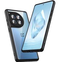 Case for OnePlus 12 5G, Fusion Hybrid, with camera protection, transparent / black