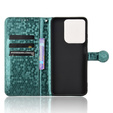 Flip case for Motorola Moto G86 Power 5G, Wallet Rhombus, green
