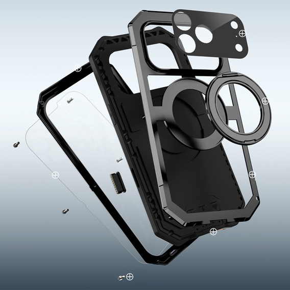 R-JUST case with MagSafe and stand for iPhone 17 Pro Max