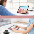 Case for iPad 10.9" 2022 (10 gen.), Smartcase Hybrid, with stylus space, Marble pink