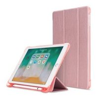 Case for iPad 9.7 2018 / 2017/ Air / Air 2, Smartcase with stylus space, pink rose gold