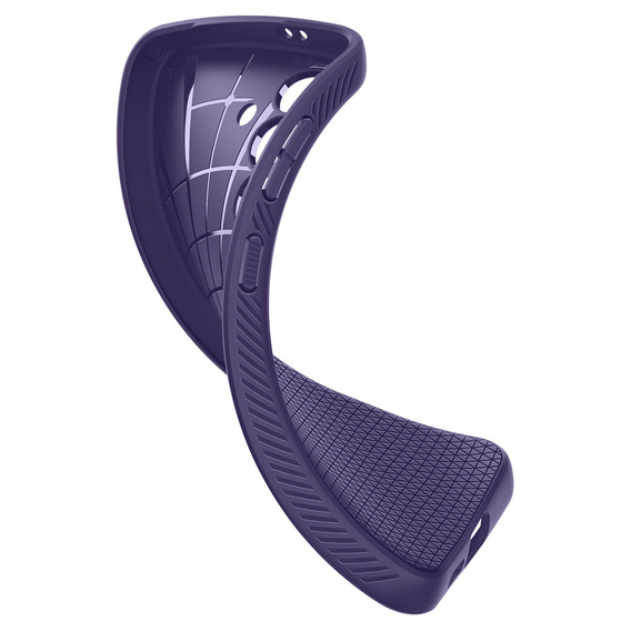 Spigen case for Samsung Galaxy S24, Liquid Air, purple + 9H Tempered Glass