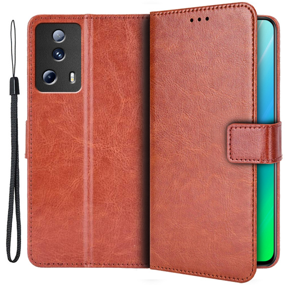 Flip case for Xiaomi 13 Lite, Crazy Horse Wallet, brown