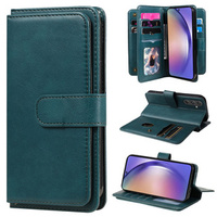 Flip case for Samsung Galaxy A55 5G, 10 Card Slots Wallet, green