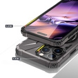 Case for iPhone 16 Pro, armored with stand and handle plate, grey