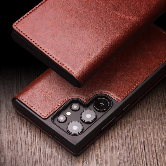 QIALINO Leather Wallet case with flap for Samsung Galaxy S24 Ultra