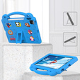 Children's case for iPad 10.9 2022 10 Gen, Cute Patterns, with stand, blue