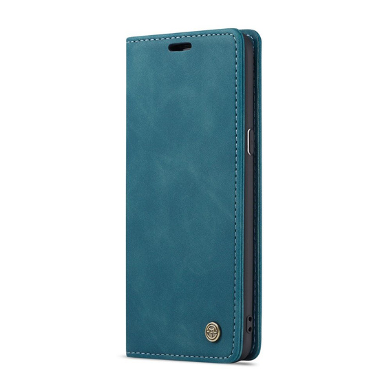 CASEME case for Samsung Galaxy S9 Plus, Leather Wallet Case, blue