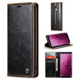 CASEME flip case for Samsung Galaxy S9, Waxy Textucoffee, coffee