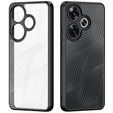 DuxDucis case for Xiaomi Poco F6, Aimo case, transparent / black
