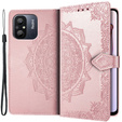 Flip case for Xiaomi Redmi 12C, Mandala, pink rose gold