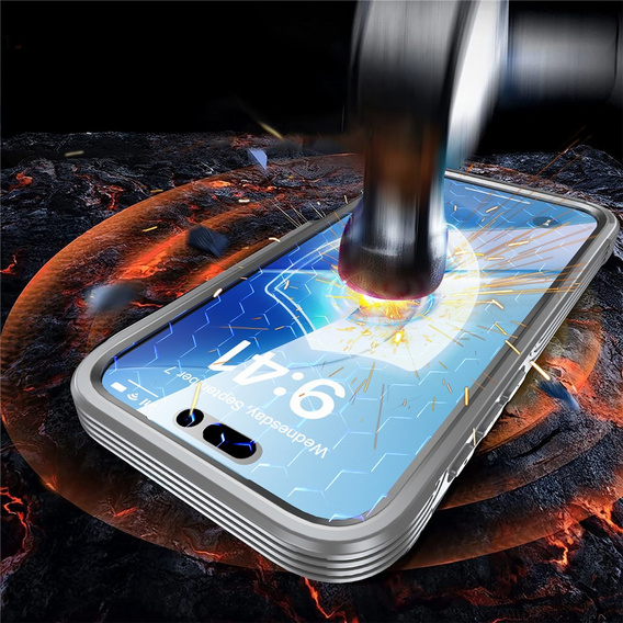 Shockproof case with glass for MagSafe for iPhone 17 Pro Max