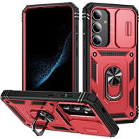 Case for Samsung Galaxy S24+ Plus, CamShield Slide, red / black