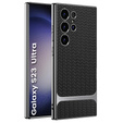 Case for Samsung Galaxy S23 Ultra, GKK Woven Leather, black