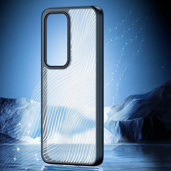 DuxDucis case for Oppo Reno 12, Aimo case, transparent / black