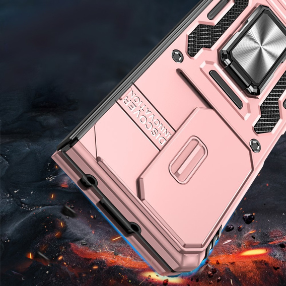Case for Samsung Galaxy Z Fold6 5G, CamShield Slide, pink rose gold