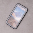 Love Mei Case for Samsung Galaxy A54 5G, armored with glass, silver