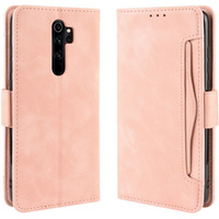 Flip case for Xiaomi Redmi Note 8 Pro, Card Slot, pink
