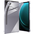 Case for Samsung Galaxy Tab S9 FE, with stylus holder, Silicone, Transparent