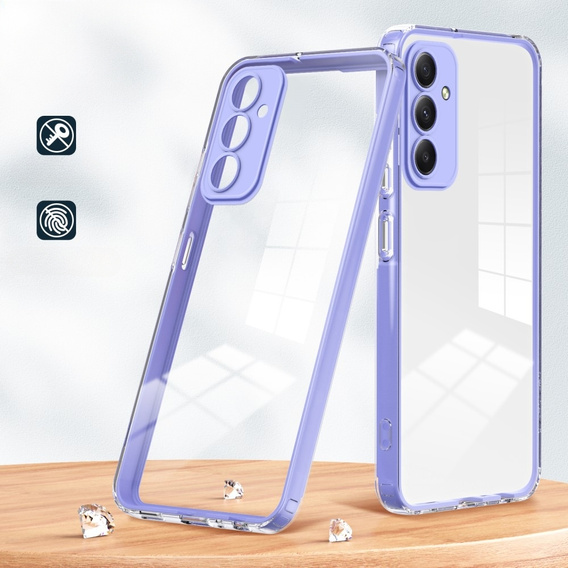 Case for Samsung Galaxy M34 5G, Fusion Hybrid, transparent / purple