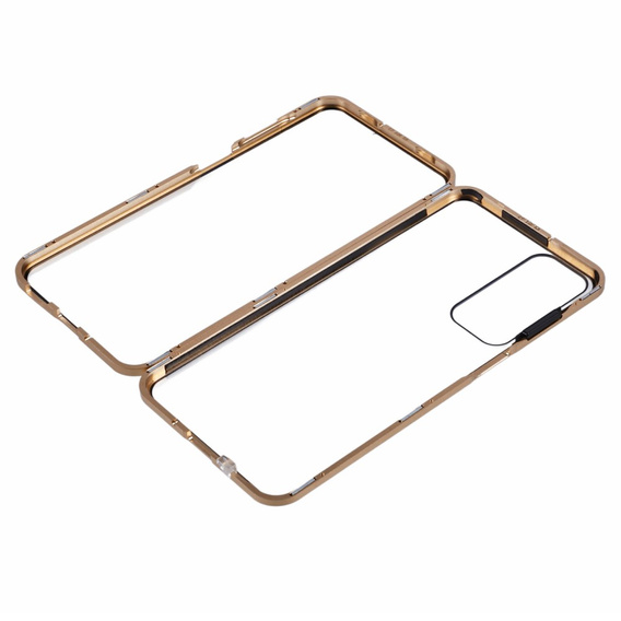 Case for Samsung Galaxy A16, Magnetic Dual Glass, gold