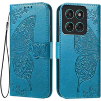 Flip case for Motorola Moto G86 5G, Butterfly, blue