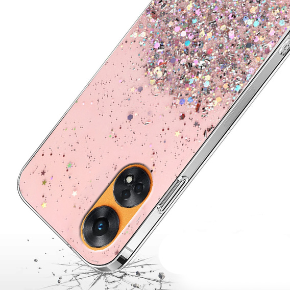 Case for Oppo Reno8 T, Glittery, pink