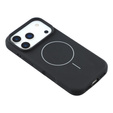 Silicone sleeve for iPhone 17 Pro, for MagSafe, anti-shock, black