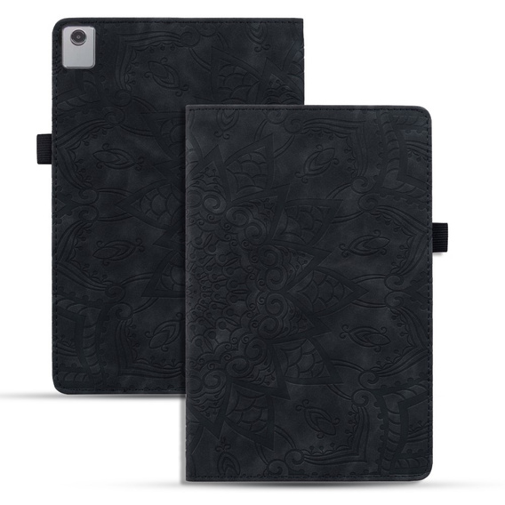 Flap case for Lenovo Tab M11, flower, black