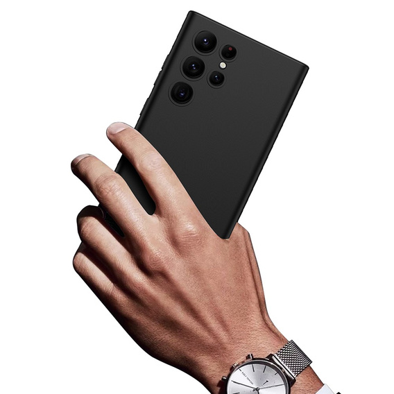 Case for Samsung Galaxy S23 Ultra, GKK Slim CamShield, black