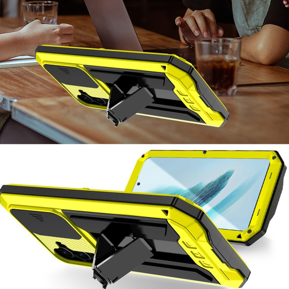 Armored case for Samsung Galaxy S25+ Plus, R-JUST, yellow