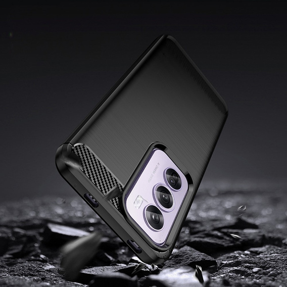 Case for Oppo Reno 12 Pro, Carbon, black