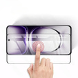 3D Tempered Glass for Oppo Reno 12 Pro, black frame