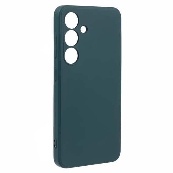 Case for Samsung Galaxy S24+ Plus, Silicone Lite, dark green