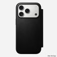 Nomad case for iPhone 17 Pro, Modern Leather Folio, black