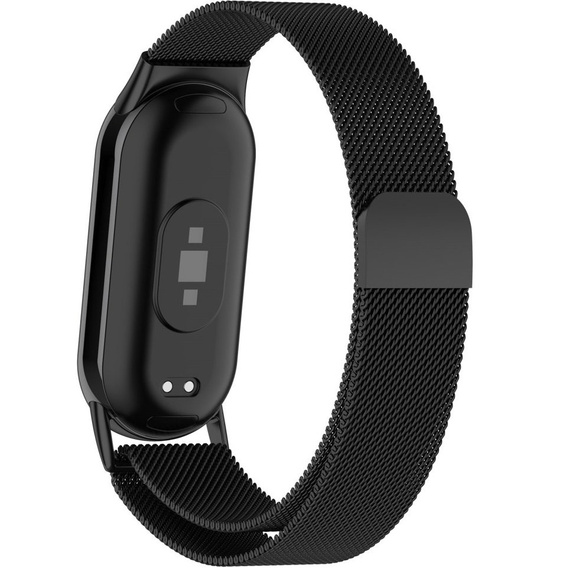 Milanese Bracelet Strap with Case for Xiaomi Smart Band 10 / 9 / 8, black